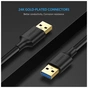 Дата кабель USB 3.0 AM/AM 0.5m US128 black Ugreen (10369) - зменшене зображення 5