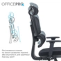 Крісло офісне OfficePro Skyline OC580-B-B-B Black - зменшене зображення 9