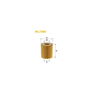 Фільтр масляний Wixfiltron WL7490 зображення 1