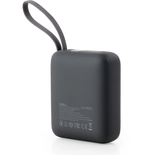 Батарея універсальна Vinga 10000 mAh 35W Display Cable (VPBB1035C) - зображення 4