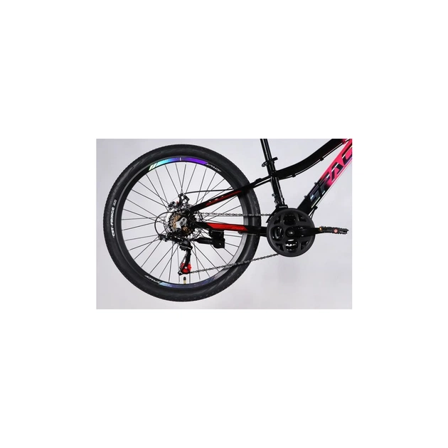 Велосипед Space 24" LYRA DD FR рама-11" AL 2026 рожево-чорний (OPS-SP-24-079) - изображение 3