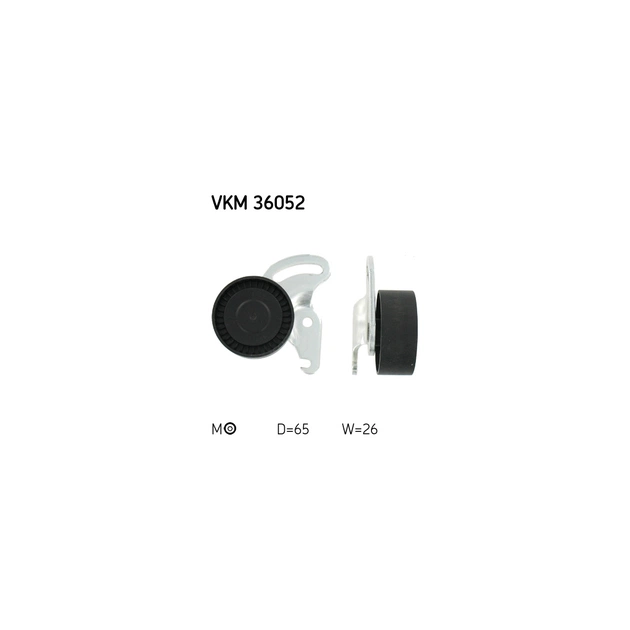 Ролик натягувача ременя SKF VKM 36052 - зображення 1