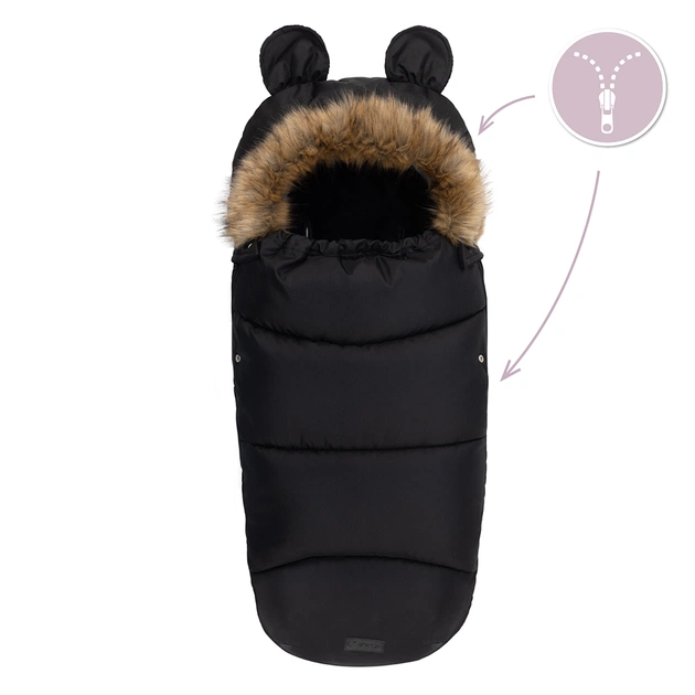 Зимовий конверт MoMi Sleeping bag black (AKCE00032) - picture 6