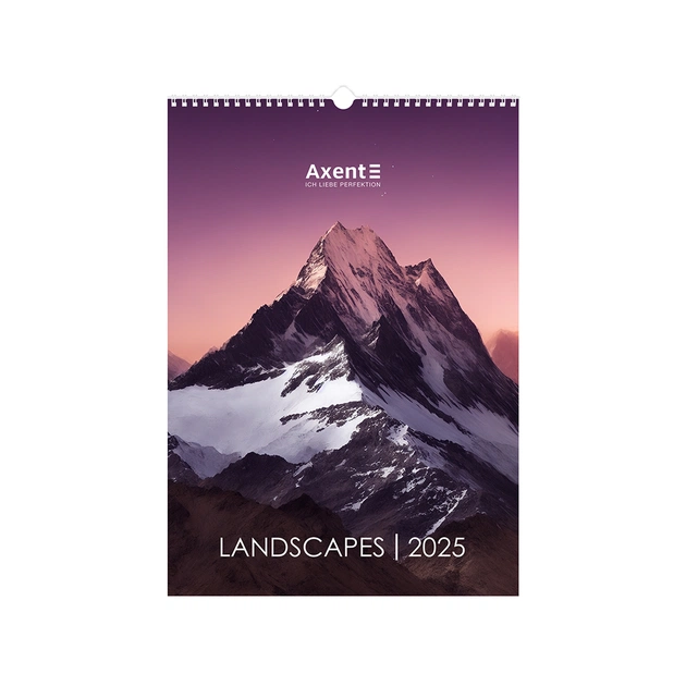 Календар Axent настінний А3 2025 рік Landscapes (8804-25-1-A) - изображение 1