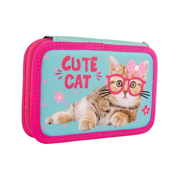 Пенал Smart Cute Cat твердий подвійний (532791) - изображение 1