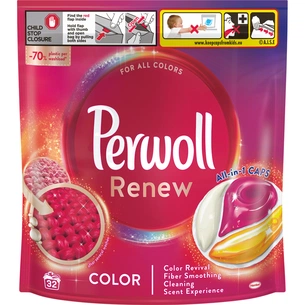 Капсули для прання Perwoll Renew Color для кольорових речей 32 шт. (9000101571042) зображення 1
