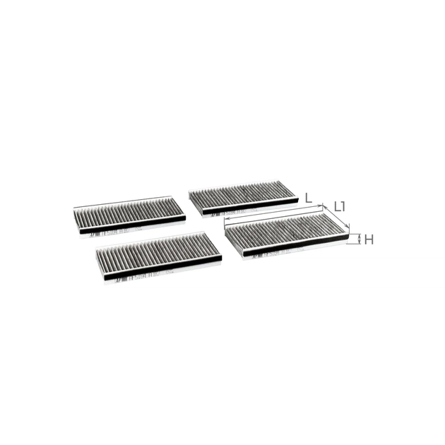 Фільтр салону ALPHA FILTER AF5184a-4 - зображення 1