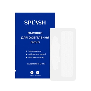 Средство для отбеливания зубов Splash Полоски С ароматом мяты 28 шт. (4820266833060) изображение 1