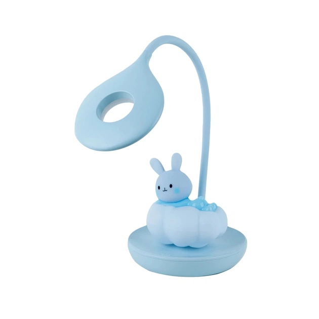 Настольная лампа Kite Cloudy Bunny LED с аккумулятором, голубая (K24-493-1-3) - изображение 1