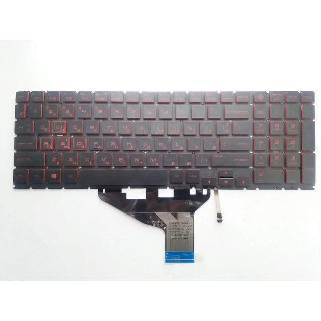 Клавіатура ноутбука HP Omen 15-DC/15-DH чорна з підсвіткою UA (A46208) - изображение 1