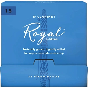 Трость для кларнета D'Addario Royal - Bb Clarinet #1.5 - 25 Box (RCB0115-B25) изображение 1
