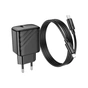 Зарядний пристрій HOCO CS22A Value USB-C PD30W + cable USB-C to Lightning Black (6942007609920) - зменшене зображення 5