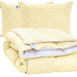 Ковдра MirSon Набір №2157 Bio-Beige Зима 90% пух 172х205 + подушки (2200003025125) зображення 1