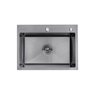 Мийка кухонна Kroner Schwarze-5843HM (CV022794) зображення 1