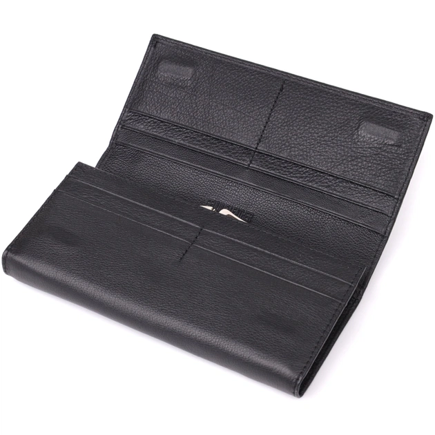 Гаманець ST Leather З натуральної шкіри Чорний (23088) - picture 6