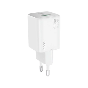 Зарядний пристрій HOCO N41 Almighty 1xUSB-C PD20W + 1xUSB QC3.0 White (6942007617031) зображення 1