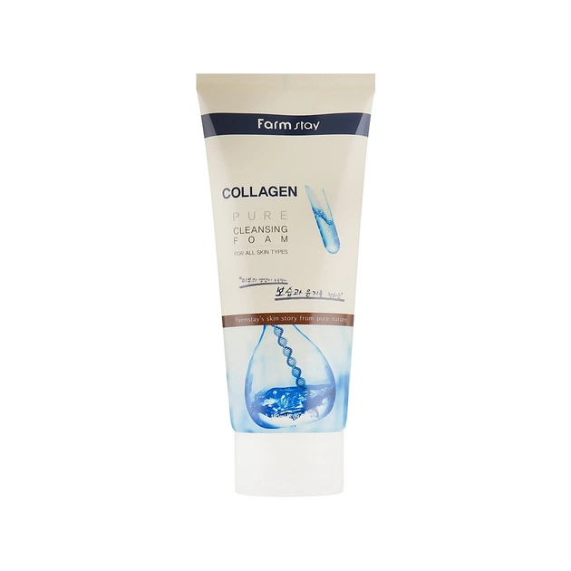 Пінка для вмивання FarmStay Collagen Pure Cleansing Foam З колагеном 180 мл (8809317289472) - изображение 1