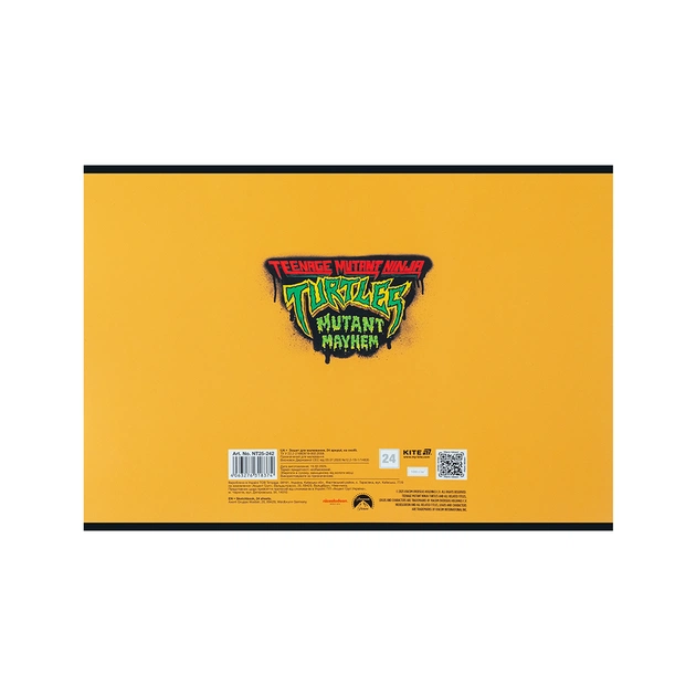 Альбом для малювання Kite Ninja Turtles, 24 аркуша (NT25-242) - зображення 8