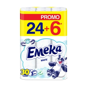 Туалетний папір Emeka White 3 шари 30 рулонів (3800024035296) зображення 1