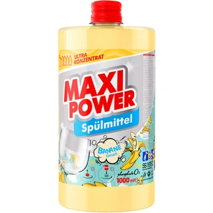 Засіб для ручного миття посуду Maxi Power Банан запаска 1000 мл (4823098411987) зображення 1