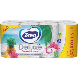 Туалетний папір Zewa Deluxe лімітована літня колекція 3 шари 16 рулонів (7322540802191) зображення 1