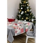 Скатертина Прованс Merry Christmas сіра 120x132 см (4823093451551) - зменшене зображення 1