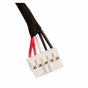 Роз'єм живлення ноутбука з кабелем Lenovo для Lenovo PJ960 (прямоугольный + center pin),5-pin,20 см (A49085) - уменьшенное изображение 3