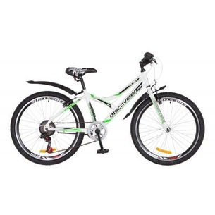 Велосипед Discovery 24" FLINT 2018 14G Vbr рама-14" St біло-зелений (OPS-DIS-24-084) зображення 1