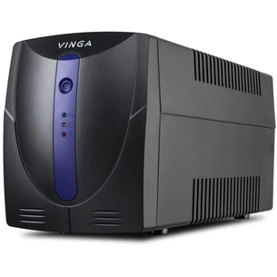 Пристрій безперебійного живлення Vinga LED 1200VA plastic case with USB (VPE-1200PU) зображення 1