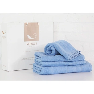 Рушник MirSon набір банних 5072 Elite SoftNess Cornflower 40х70, 50х90, 70 (2200003975642) зображення 1