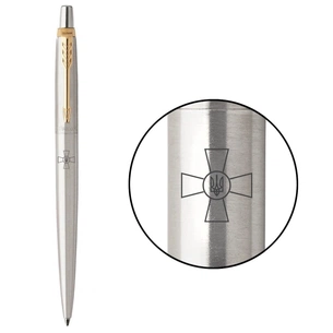 Ручка кулькова Parker JOTTER 17 ARMY SS GT BP Емблема ЗСУ (16032_W001b) изображение 1