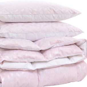 Ковдра MirSon Набір №2167 Bio-Pink Зима 90% пух 155х215 + подушки (2200003025514) зображення 1