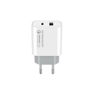 Зарядний пристрій ColorWay Type-C PD + USB QC3.0 (20W) V2 white (CW-CHS025QPD-WT) зображення 1