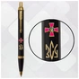 Ручка кулькова Parker IM 17 ARMY Black GT BP Емблема ЗСУ + Тризуб ЗСУ золото (22032_W1015u) - зменшене зображення 5
