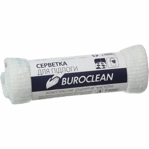 Ганчірка для підлоги Buroclean 50х70 см біла 1 шт. (4823078910790) зображення 1