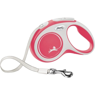 Повідець для собак Flexi New Comfort S стрічка 5 м (червоний) (4000498043523) зображення 1