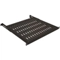 Полка Mirsan 19" 1U глиб. 500-600мм, регульована RAL 9005 (MR.SBR60.01_YK) - зменшене зображення 1