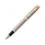 Ручка пір'яна Parker IM 17 Brushed Metal GT  FP F (22 211) - зменшене зображення 2