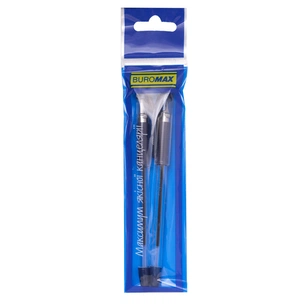 Ручка масляна Buromax MaxOFFICE 2 шт., в блістері, синя (BM.8352-01-2) зображення 1