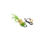 Іграшка для котів Hippie Pet Рибка з мотузкою зелена 10 см (HIPCT22034) - зменшене зображення 1
