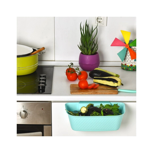 Контейнер для сміття Irak Plastik Навісний Рожевий 3.2 л (12069) - picture 4