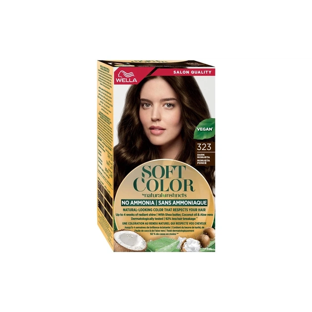 Краска для волос Wella Soft Color Безаммиачная 323 - Темная робуста (3616302076833) - изображение 1