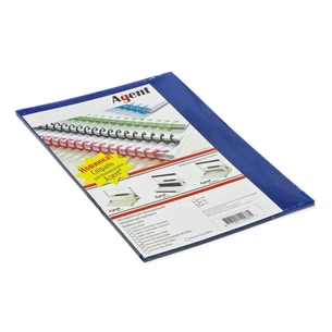 Обкладинка для палітурки Agent пласт.А4 180/200мк (25 шт.) сині (1510284) зображення 1