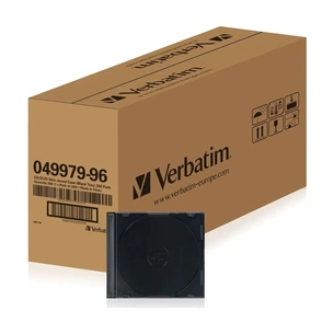 Бокс для диска CD/DVD Slimcase Black 200шт Verbatim (49979) изображение 1