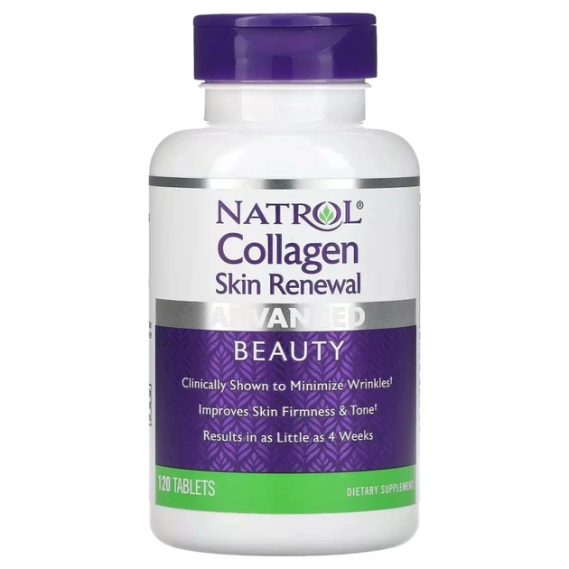 Вітамінно-мінеральний комплекс Natrol Колаген для відновлення шкіри, Collagen Skin Renewal, 120 таблеток (NTL-07372) - зображення 1