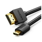 Кабель мультимедийный HDMI M to HDMI micro M 2.0m 4K black Ugreen (30103) - уменьшенное изображение 1