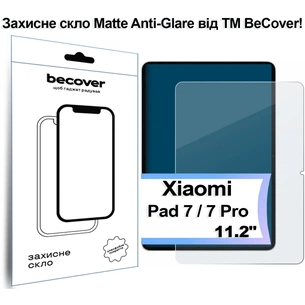 Скло захисне BeCover Matte Anti-Glare Xiaomi Pad 7 / 7 Pro 11.2" (713449) picture 1