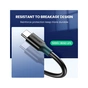 Дата кабель USB 3.0 AM to USB-C 0.5m 3A US184 black Ugreen (20881) - уменьшенное изображение 6