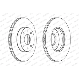 Гальмівний диск FERODO DDF959 зображення 1