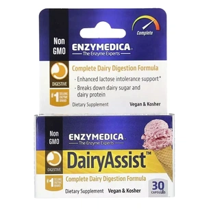 Пробіотики Enzymedica Ферменти для травлення лактози, Dairy Assist, 30 капсул (ENZ-14050) зображення 1